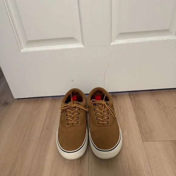 NWOT Sperry Men's Brown Suede Sneakers Size 10.5 - Picture 4 of 5